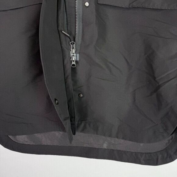 Everlane The Renew Anorak High Low Hem Water Repellant Jacket Black S - Picture 8 of 11
